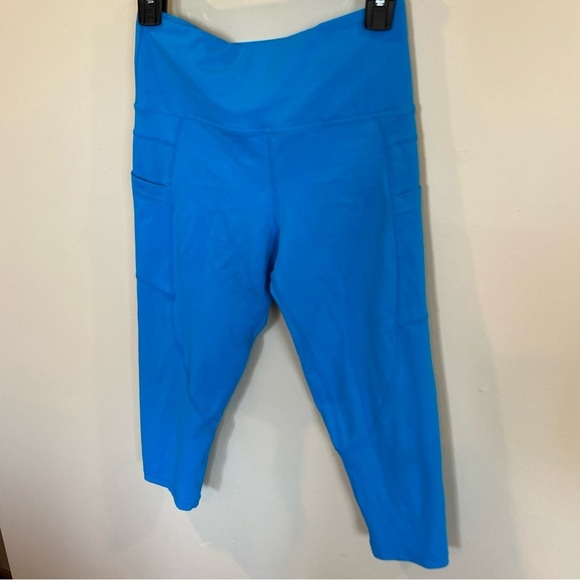 Zyia Light N Tight Leggings Royal Blue Cropped Size 4 - Picture 2 of 5